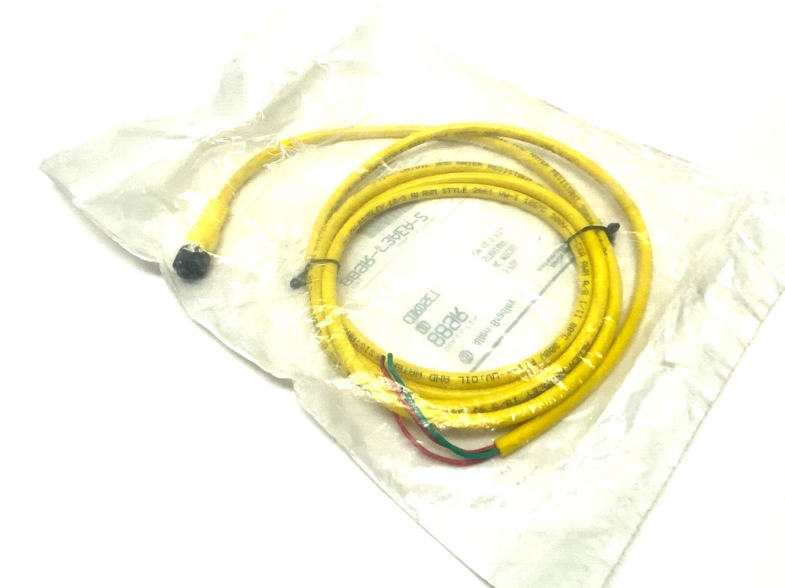 Allen Bradley 889R-F3AEA-2 Ser. B Straight AC Micro Cordset 3-Pin Female, 2m - Maverick Industrial Sales