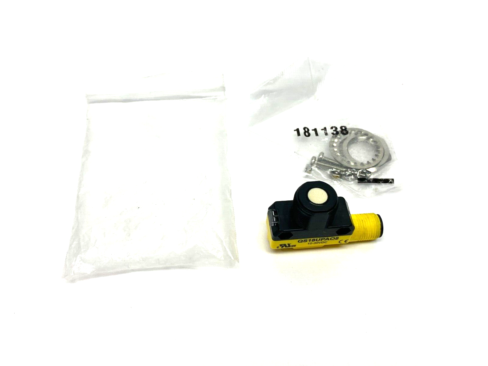 Banner QS18UPAQ8 Compact High Speed Ultrasonic Sensor M12, 4-Pin, 12-30VDC 73156 - Maverick Industrial Sales