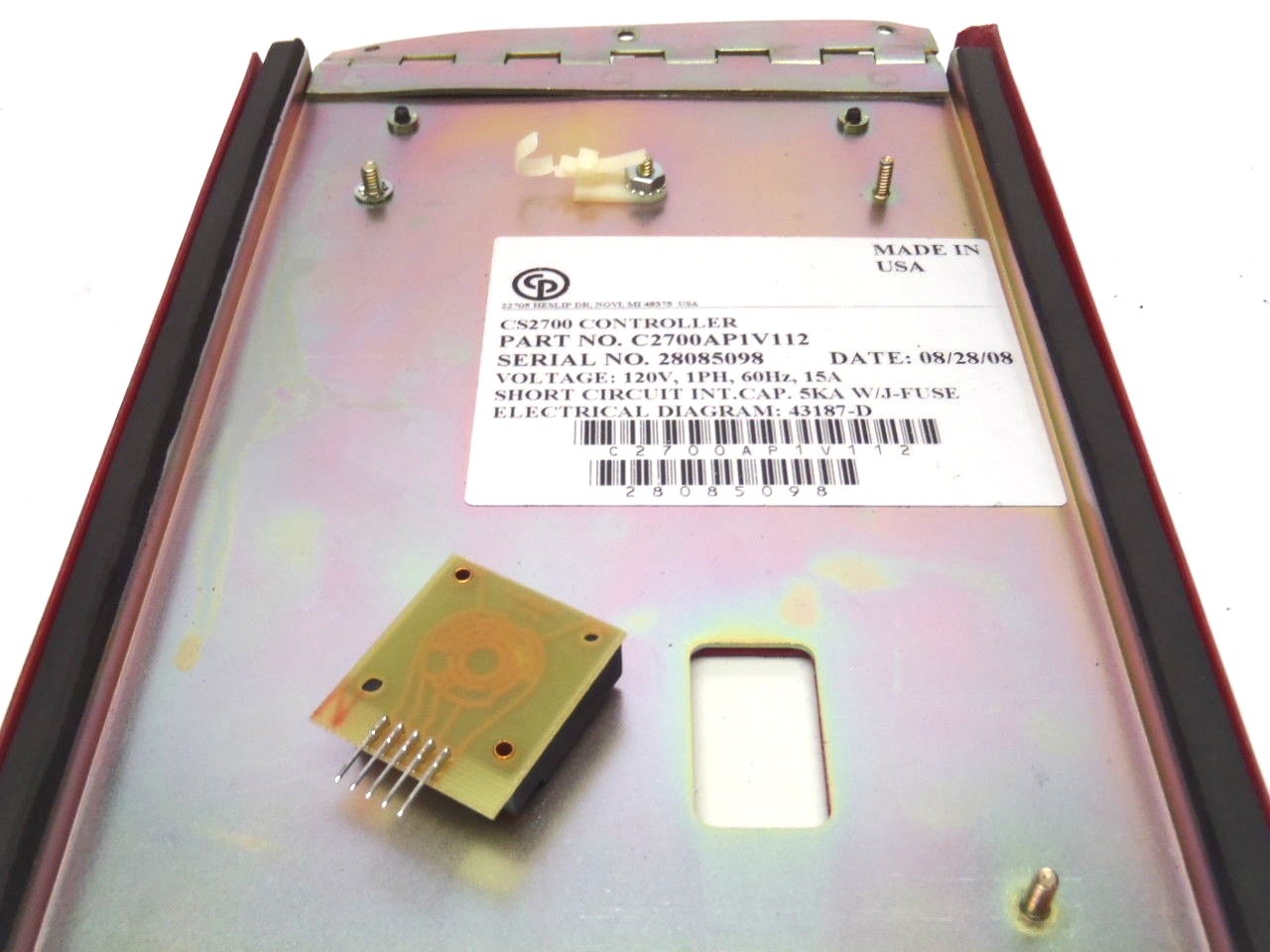 CP Techmotive CS2700 / C2700AP1V112 Controller Display Module Unit Cover - Maverick Industrial Sales