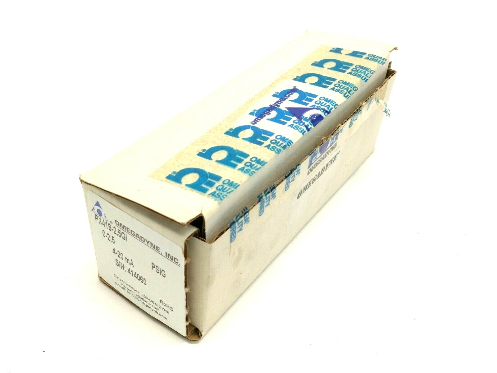 Omegadyne PX419-2.5GI High Accuracy Pressure Transducer 0-2.5 PSIG - Maverick Industrial Sales