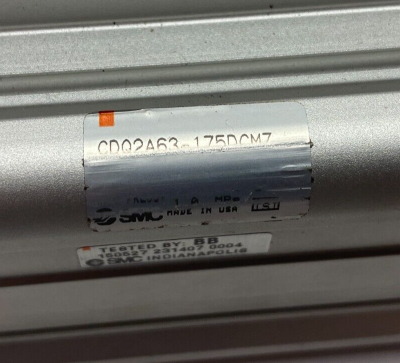 SMC CDQ2A63-175DCMZ Compact Pneumatic Cylinder Long Stk 63mm Bore 175mm Stroke - Maverick Industrial Sales