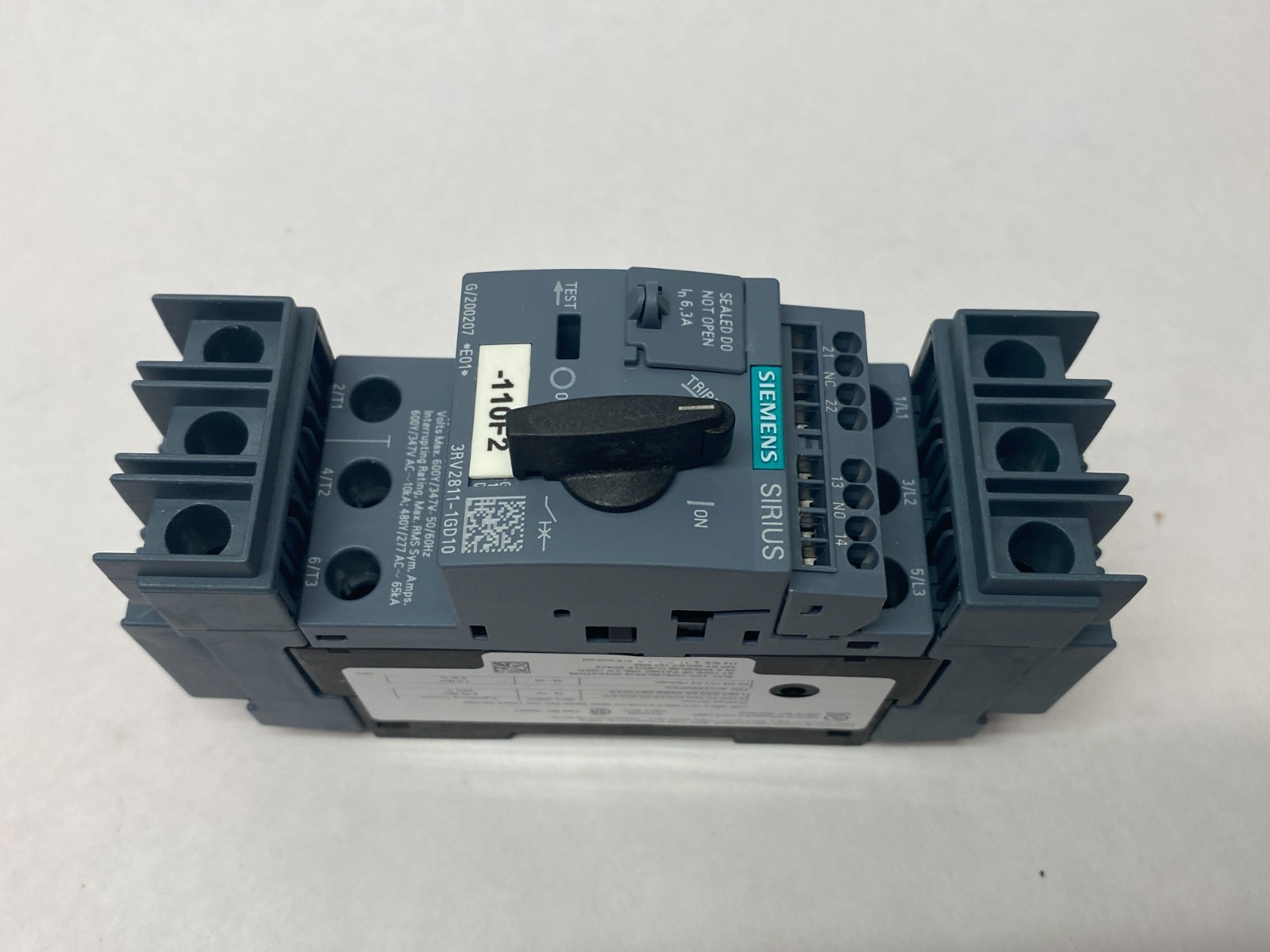 Siemens 3RV2811-1GD10 SIRIUS Motor Starter Circuit Breaker Frame Size S00 - Maverick Industrial Sales