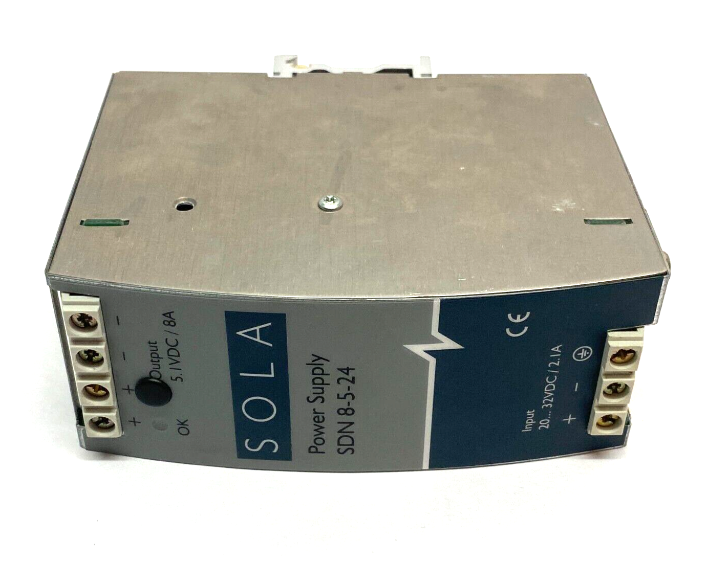 Emerson SOLA SDN8-5-24 Power Supply 18-36VDC 2, 9-1, 5A Input 5, 1V/ 8A Output - Maverick Industrial Sales