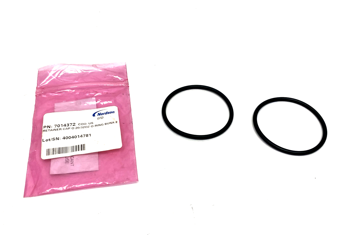 Nordson 7014372 Retainer Cap O-Ring Kit 20/32oz BUNA 2-PACK - Maverick Industrial Sales