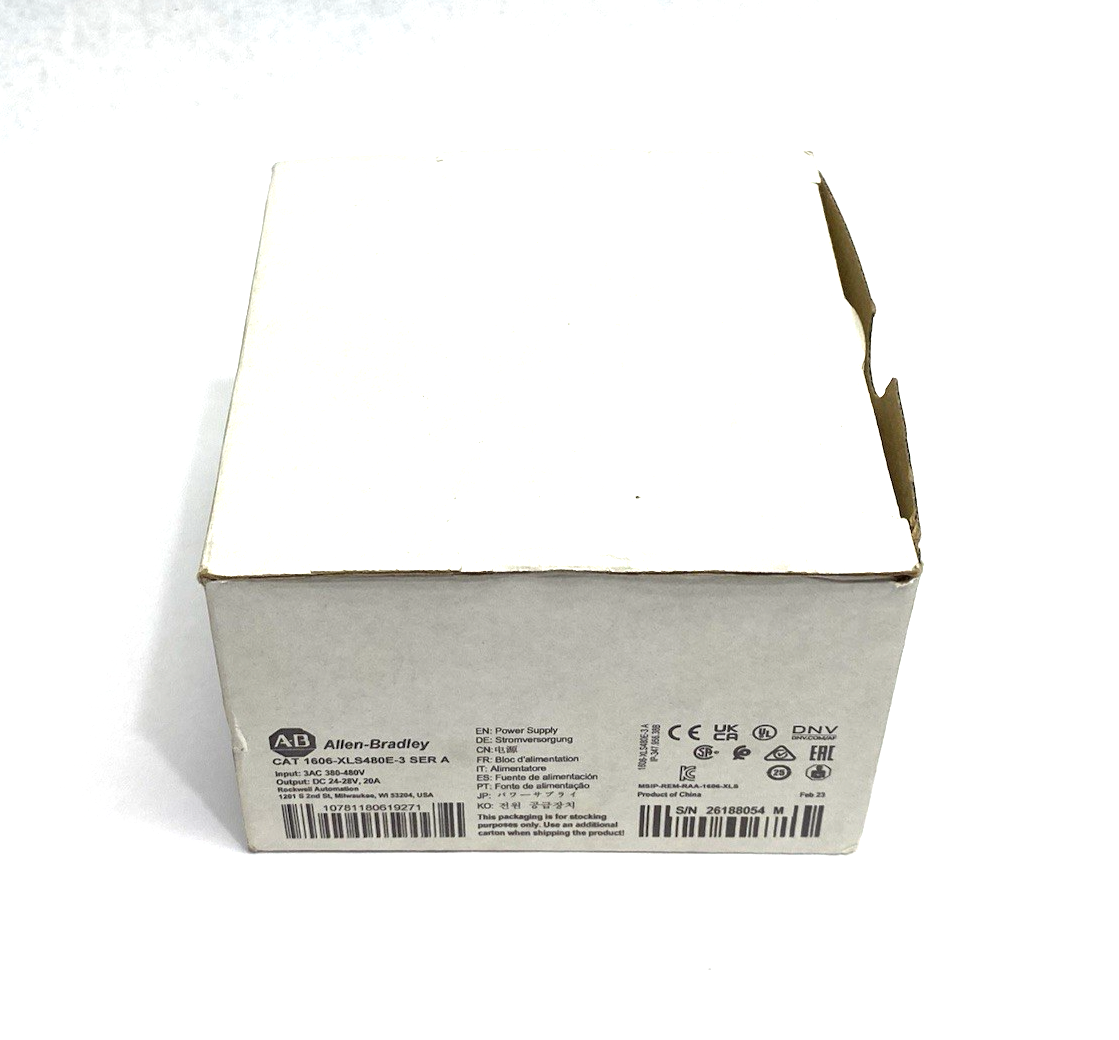1606-XLS480E-3 | Allen Bradley Ser. A Power Supply 3AC 380-480V Input - New Other - Maverick Industrial Sales