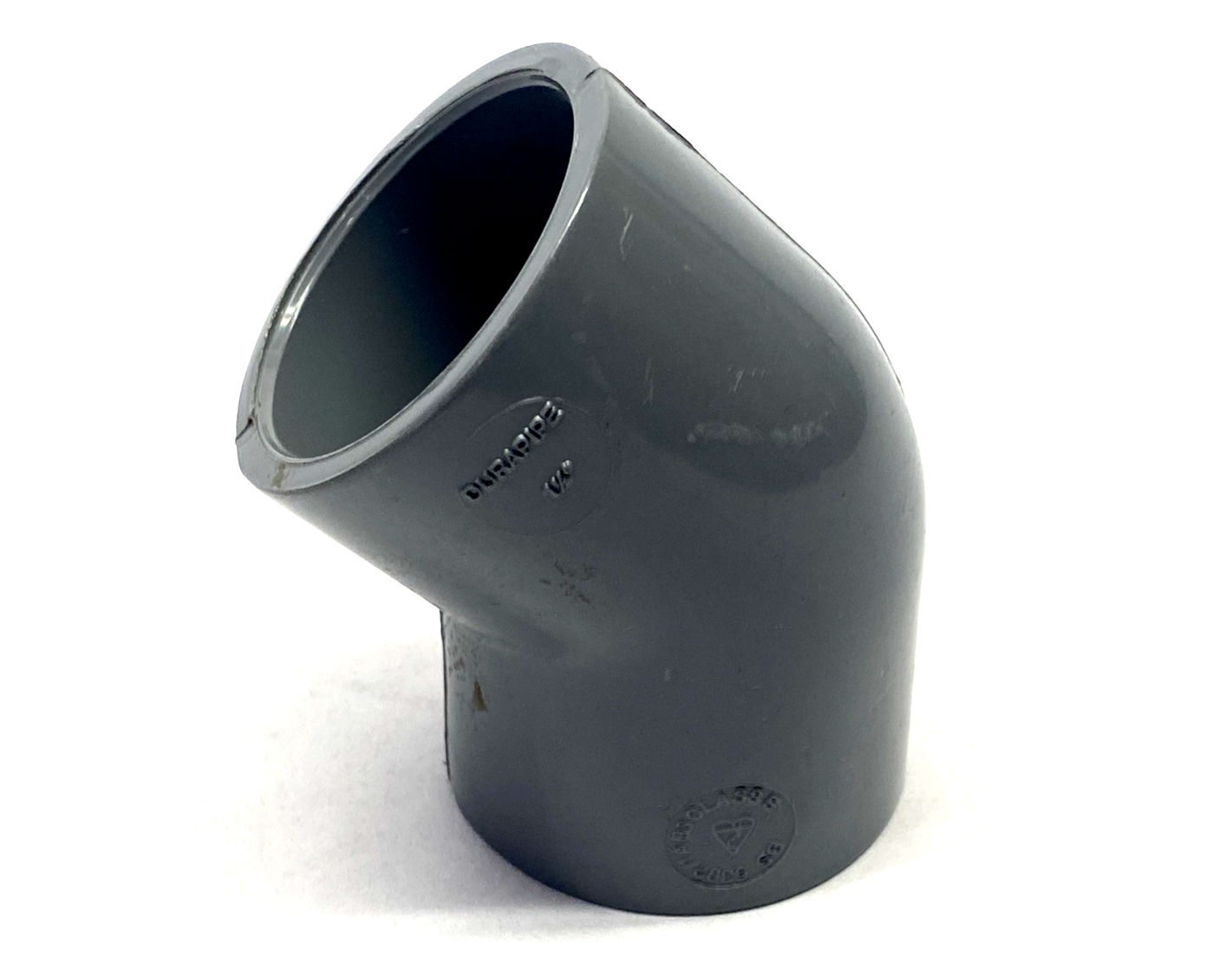 Durapipe 817-015 SCH 80 PVC 45 Deg. Elbow Fitting 1-1/2" Female Socket LOT OF 2 - Maverick Industrial Sales