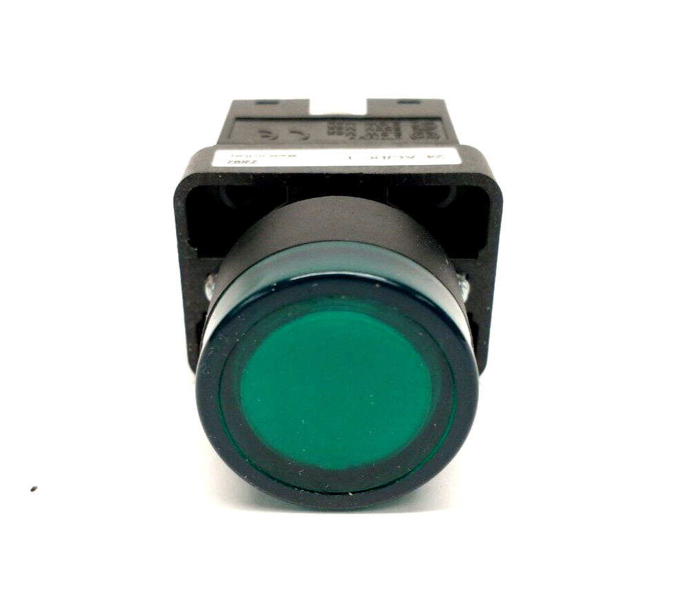 GCX3202-24L,ECX1040 | Automation Direct GCX3202-24L 22mm Green Pushbutton 30mm Operator & ECX1040 - New - Maverick Industrial Sales