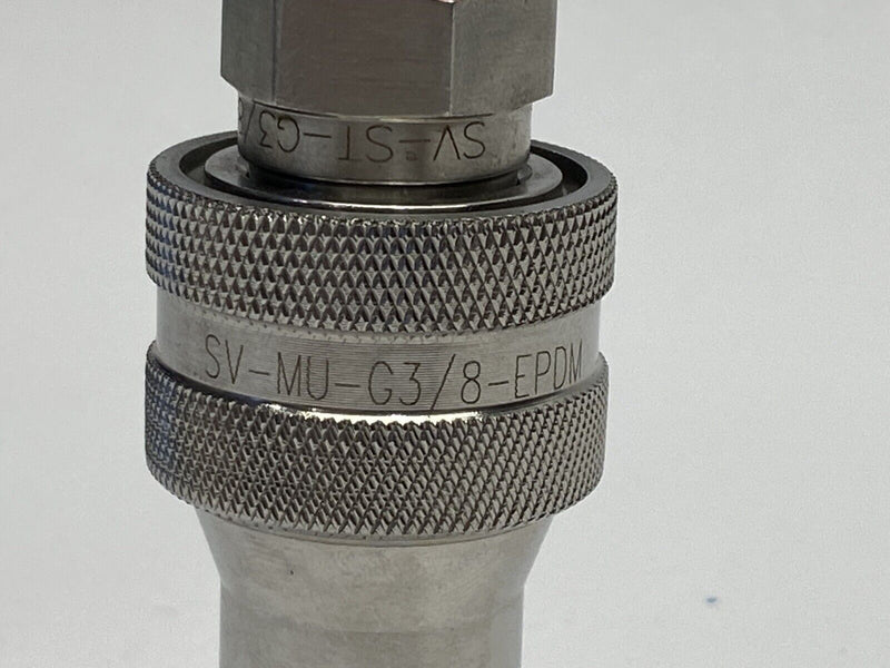 SV-MU-G3/8-EPDM Female & SV-ST-G3/8-EPDM Male SS Quick Coupling Set G 3/8" - Maverick Industrial Sales