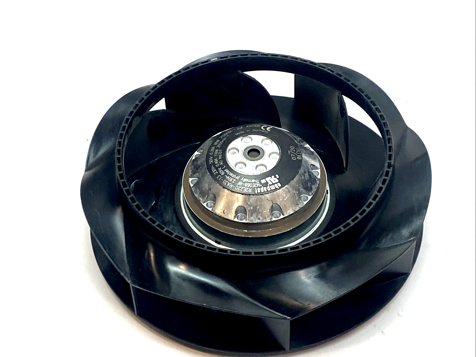 R2E220-RA38-13 | Ebmpapst RadiCal 230V Motorized Impeller 543 CFM - For parts or not working - Maverick Industrial Sales