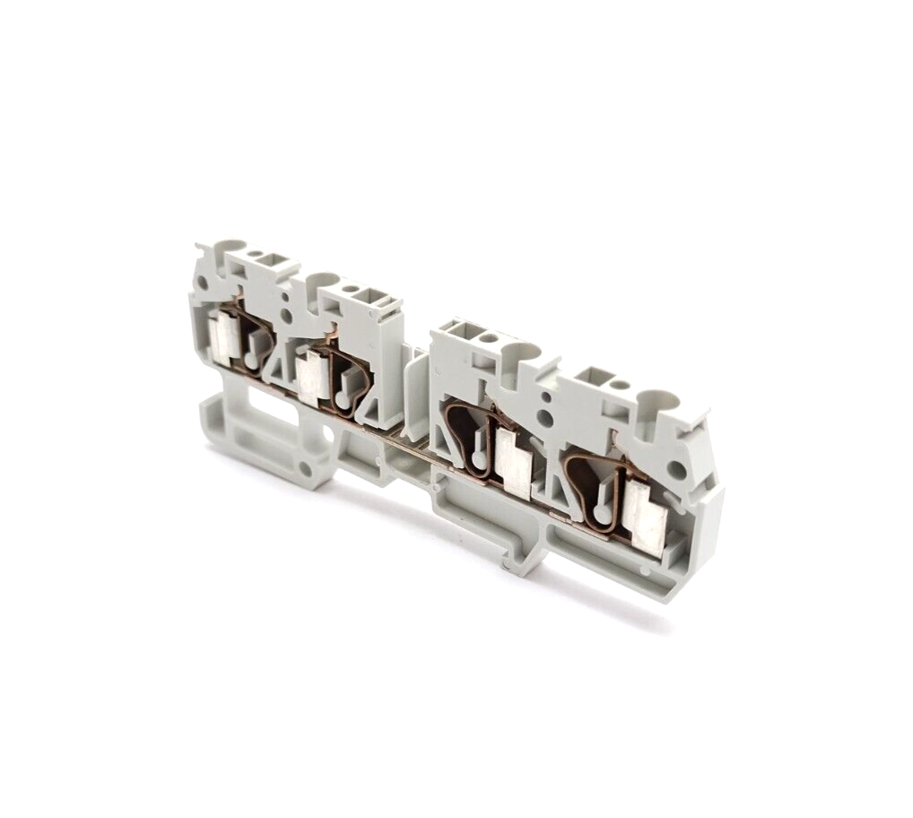 Morsettitalia EURO QM2/2 2.5/35 Terminal Block 5mm Thick, Gray 42414 LOT OF 20 - Maverick Industrial Sales