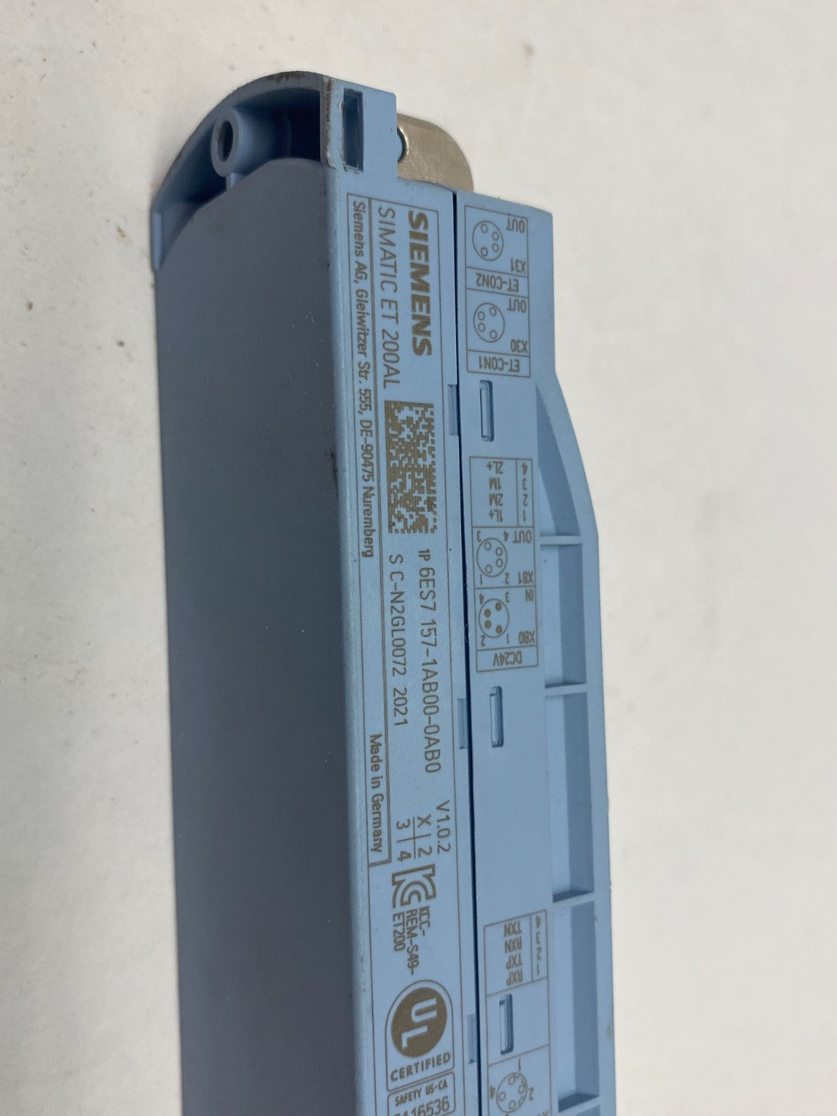 Siemens 6ES7 157-1AB00-0AB0 SIMATIC ET 200AL Interface Module IM 157-1 PN - Used - Maverick Industrial Sales