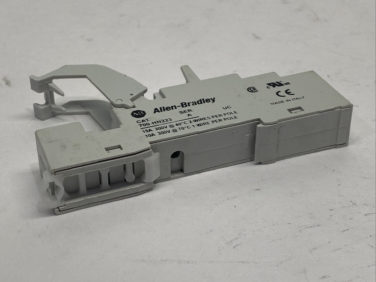 700-HN223 | Allen Bradley Ser A Relay Base 15A 300V LOT OF 2 - Used - Maverick Industrial Sales
