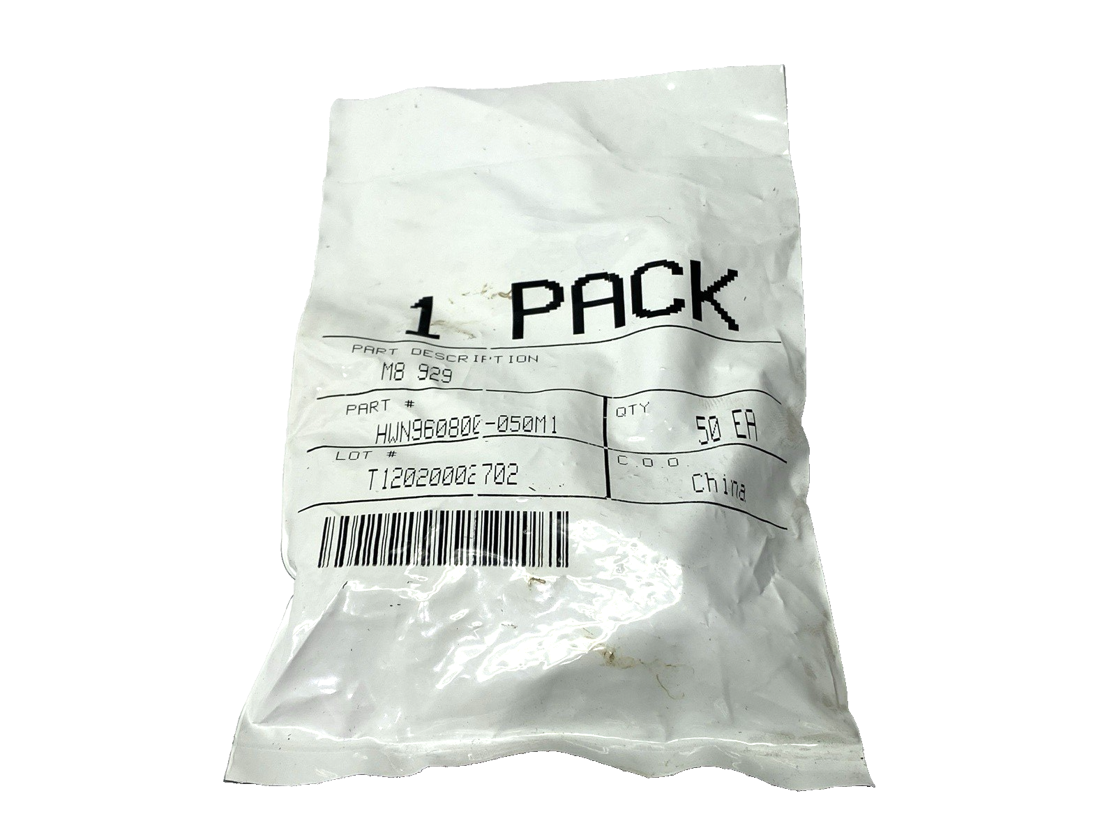 HWN960800-050M1 Hex Nut M8 929 PACKAGE OF 50 - Maverick Industrial Sales