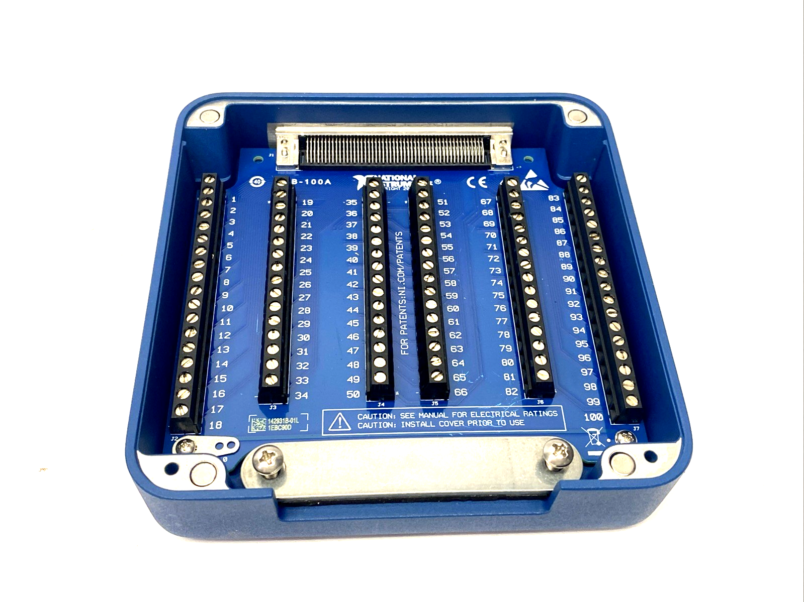 SCB-100A, 142931B-01L | National Instruments SCB-100A 100-Pin Female SCSI Terminal Block 142931B-01L - Used - Maverick Industrial Sales