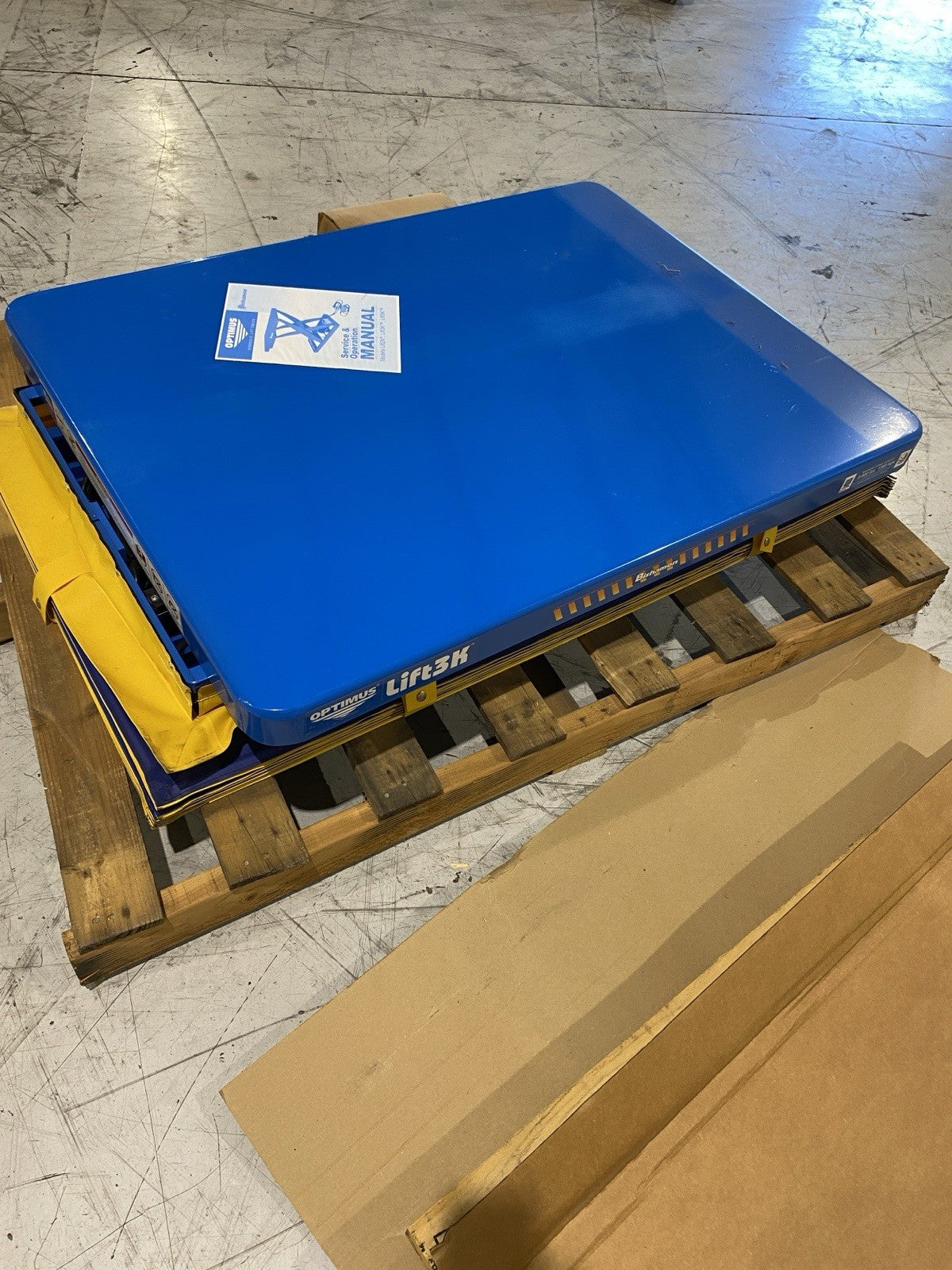 Bishamon L3K-3648-115-F Optimus Lift3K Lift Table 3k lb 115V With Foot Control - Maverick Industrial Sales