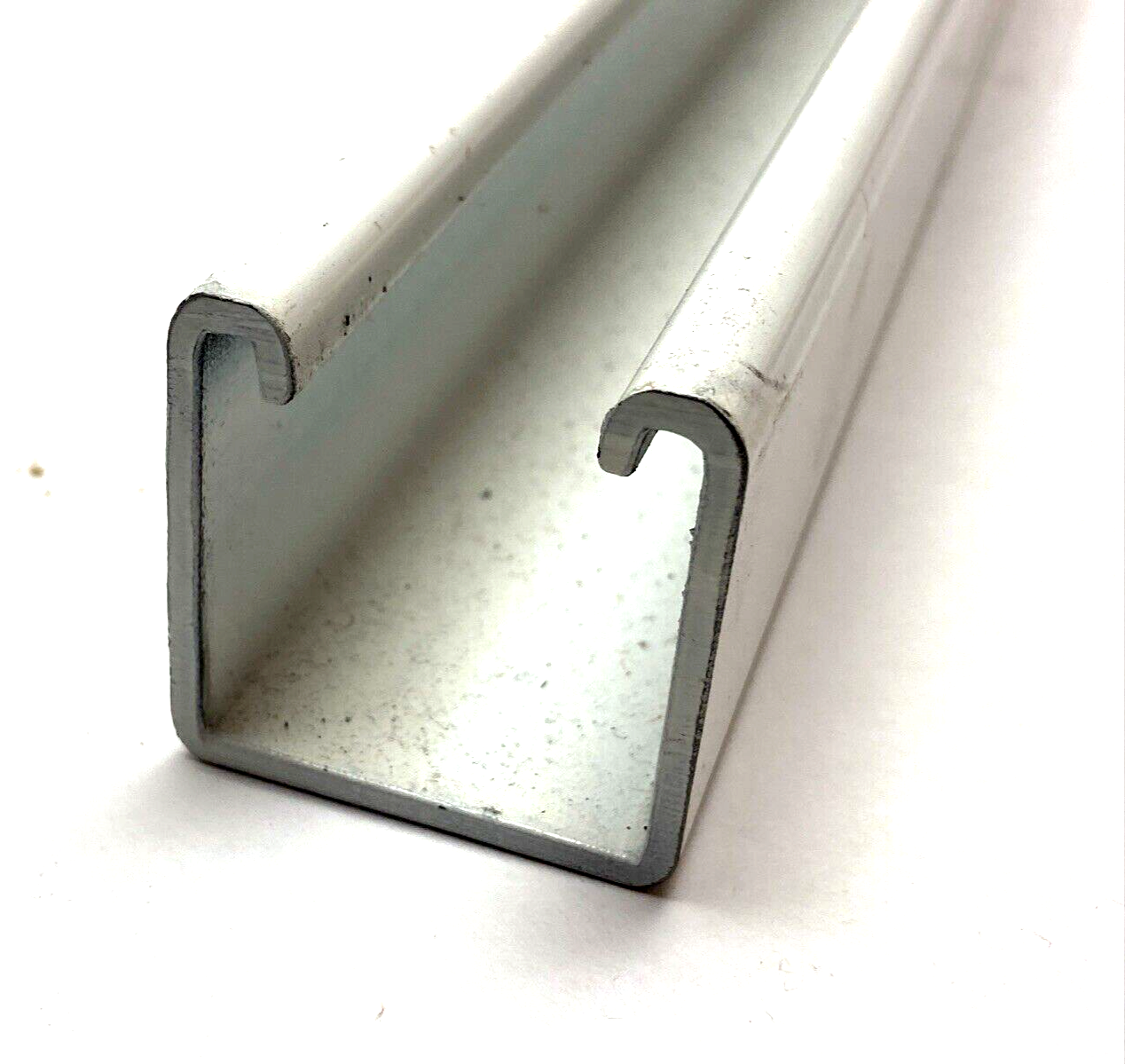 Strut Channel Solid White Powder-Coated Steel 2ft Length - Maverick Industrial Sales