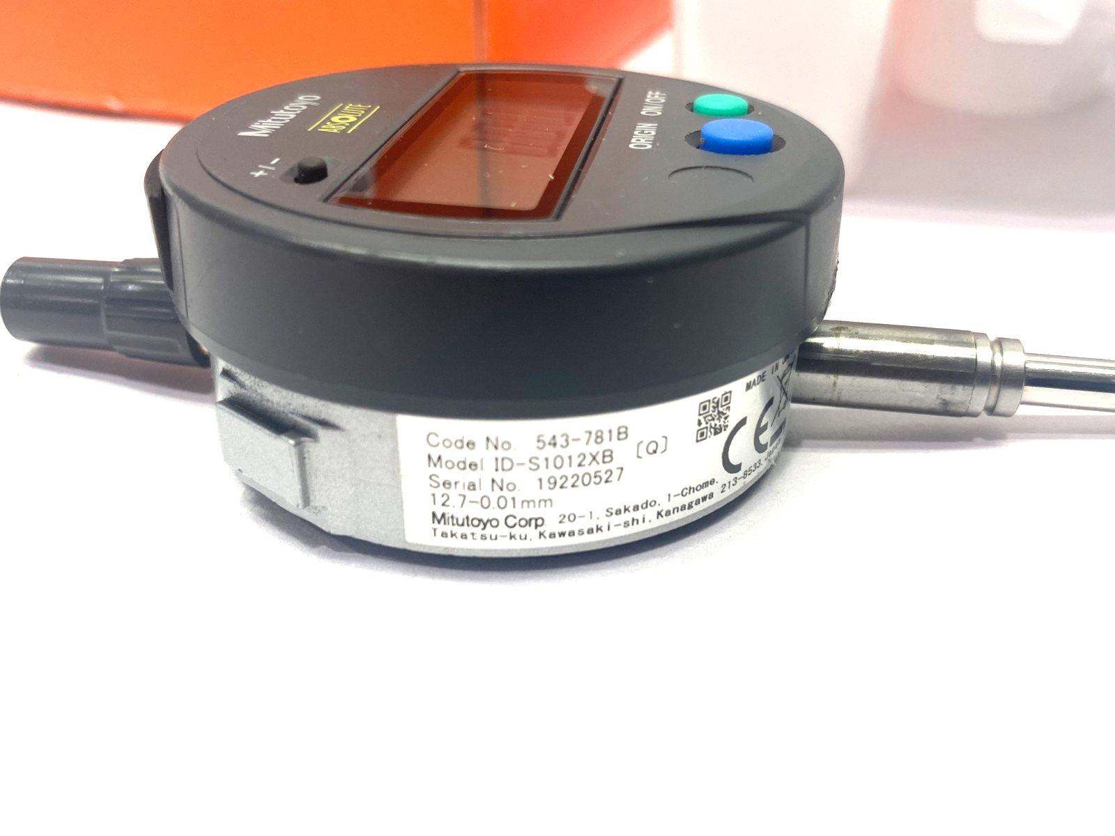 Mitutoyo 543-781B ABSOLUTE Digimatic Indicator 12.7mm Range ID-S1012XB - Maverick Industrial Sales