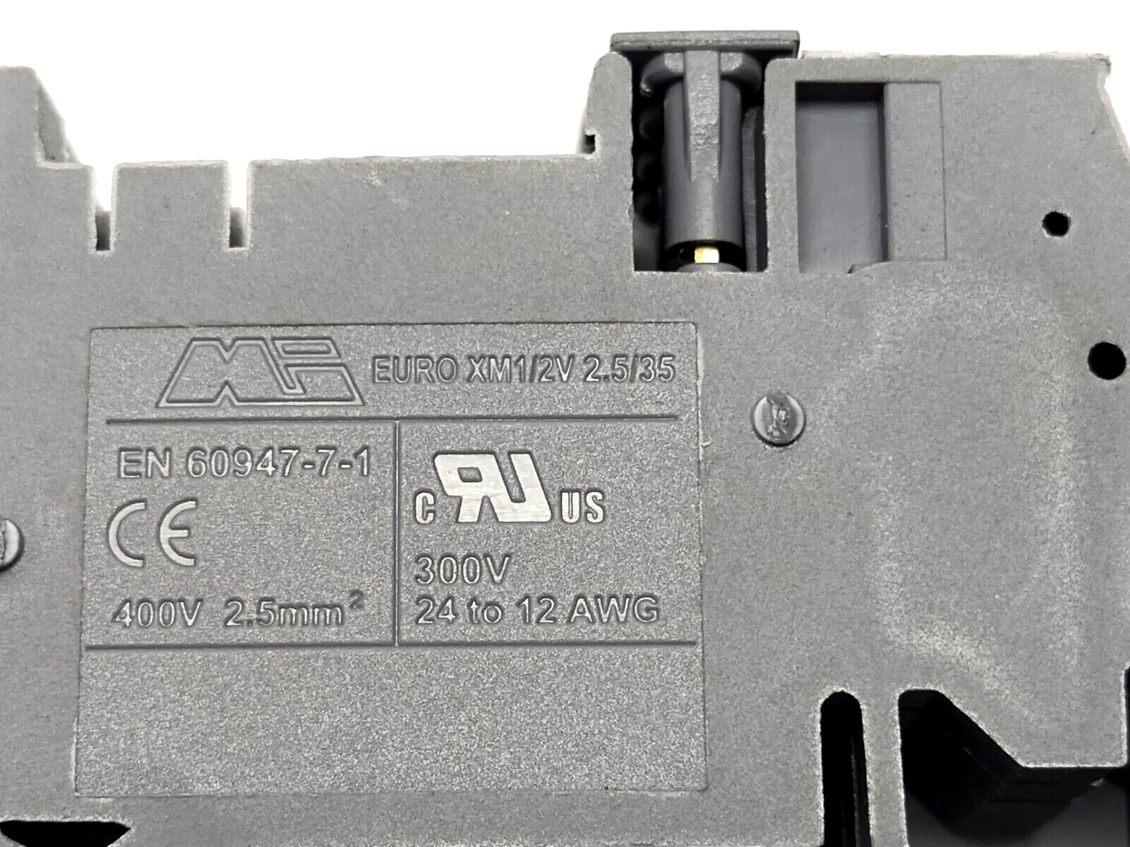 Morsettitalia EURO XM1/2V 2.5/35 5mm Terminal Block 43560 LOT OF 4 - Maverick Industrial Sales