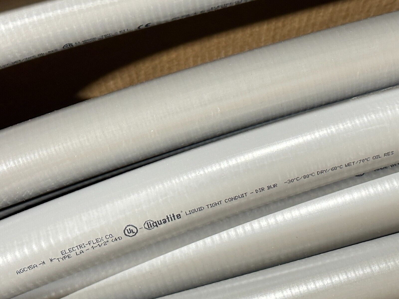 Electri-Flex 25102 Type LA Conduit 1-1/2in LA Gray Jacketed 50ft - Maverick Industrial Sales