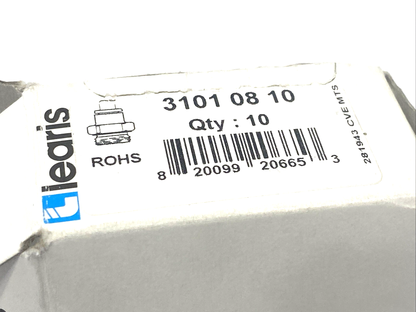 Legris 3101 08 10 Pneumatic Push Fitting LF 3000 8mm/5/16" Tube OD 1/8 BSPP 10PK - Maverick Industrial Sales