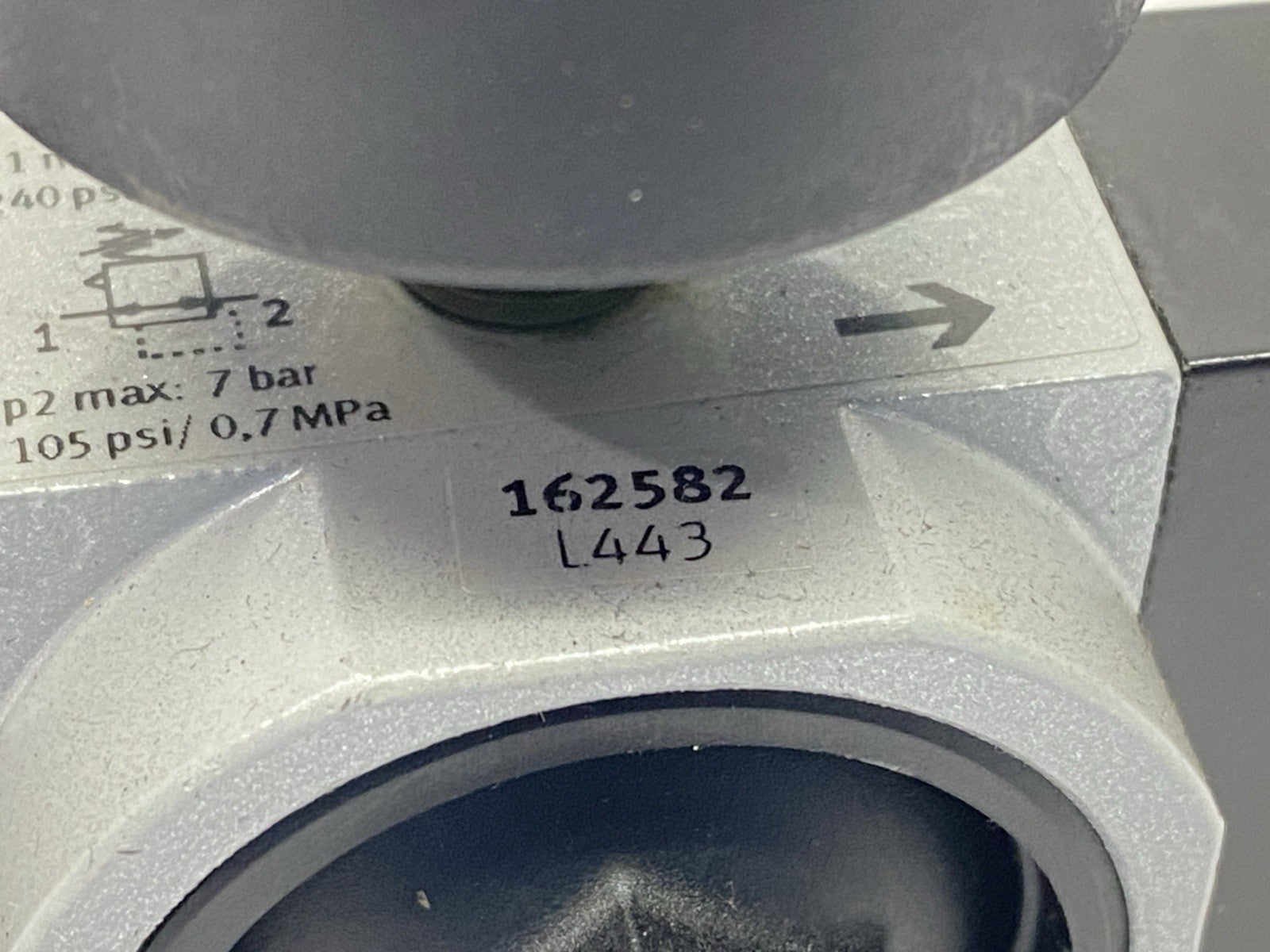 Festo LR-1/8-D-7-MINI Pneumatic Pressure Regulator 162582 w/ Gauge - Maverick Industrial Sales