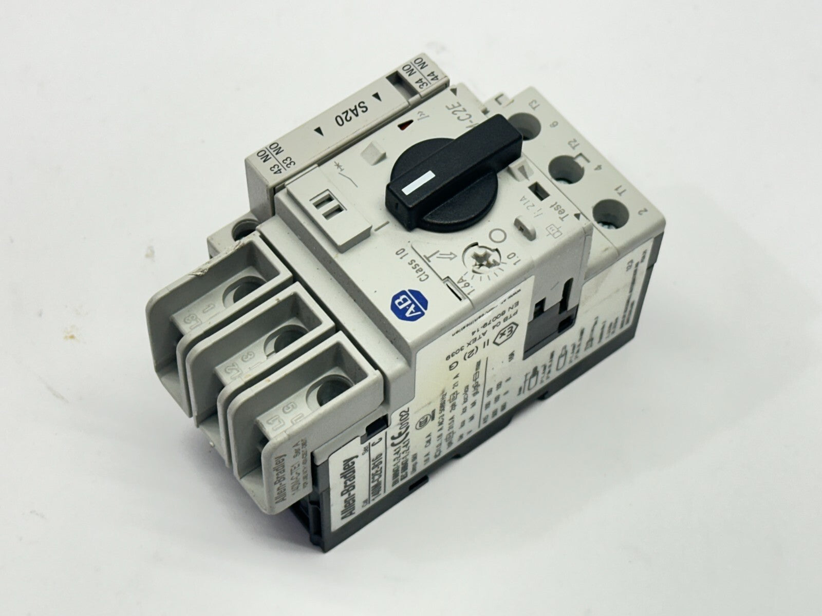 Allen Bradley 140M-C2E-B16 Ser C Circuit Breaker w/ 140M-C-A, 140M-C-TE1 - Maverick Industrial Sales