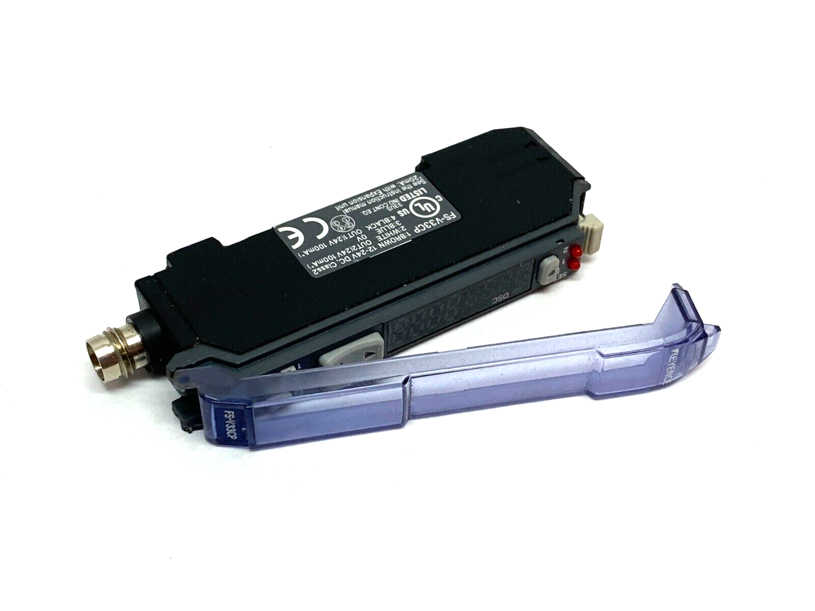 Keyence FS-V33CP Fiber Optic Sensor Amplifier Control Unit 12-24VDC - Maverick Industrial Sales