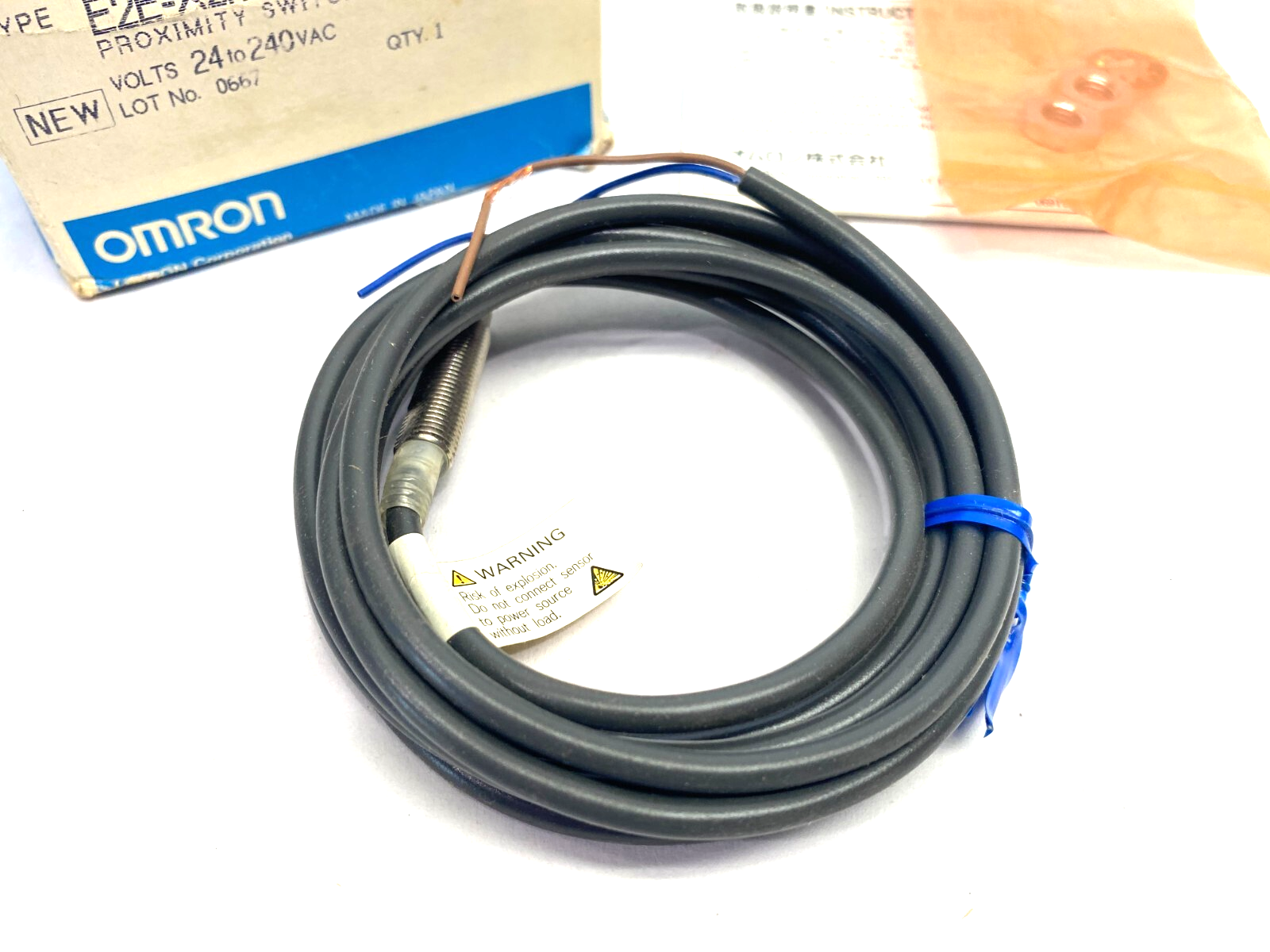 Omron E2E-X2MY1 Standard Inductive Proximity Sensor AC 2-Wire 24-240VAC 2m - Maverick Industrial Sales