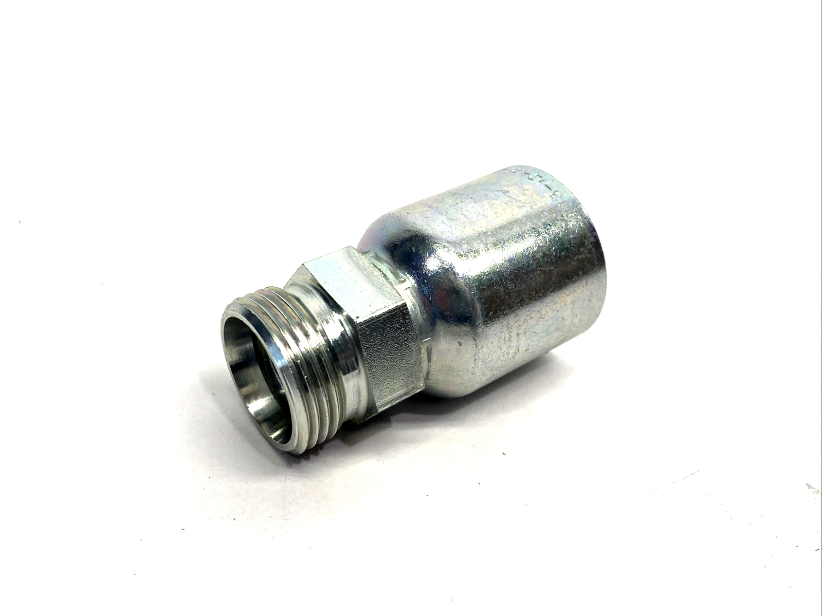 Parker 1D043-22-12 Crimp Style Hydraulic Hose Fitting 3/4" Hose ID, M30x2.0 - Maverick Industrial Sales