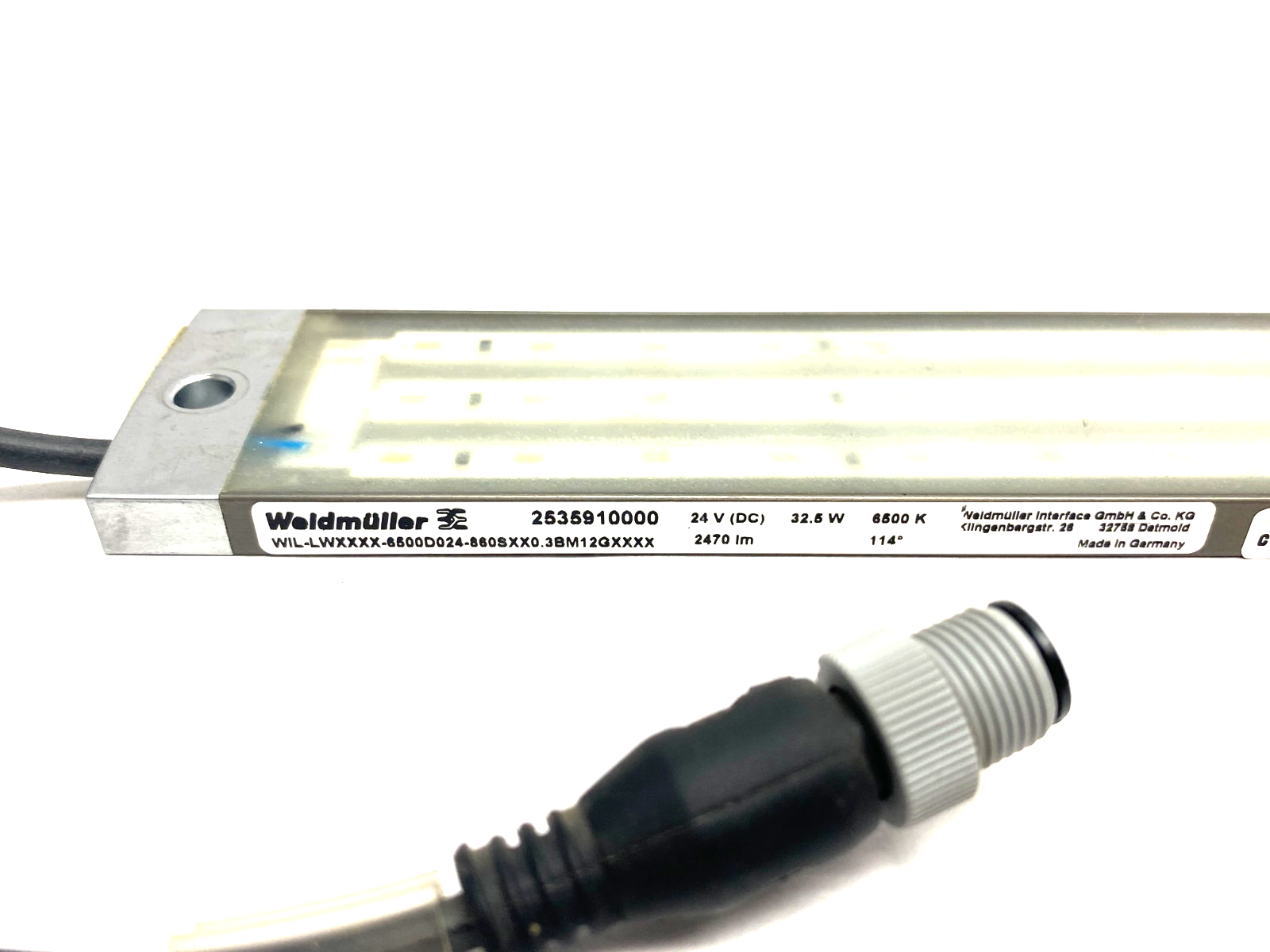 2535910000 | Weidmüller LED Bar Light WIL-LWXXXX-6500D024-860SXX0.3BM12GXXXX - Used - Maverick Industrial Sales