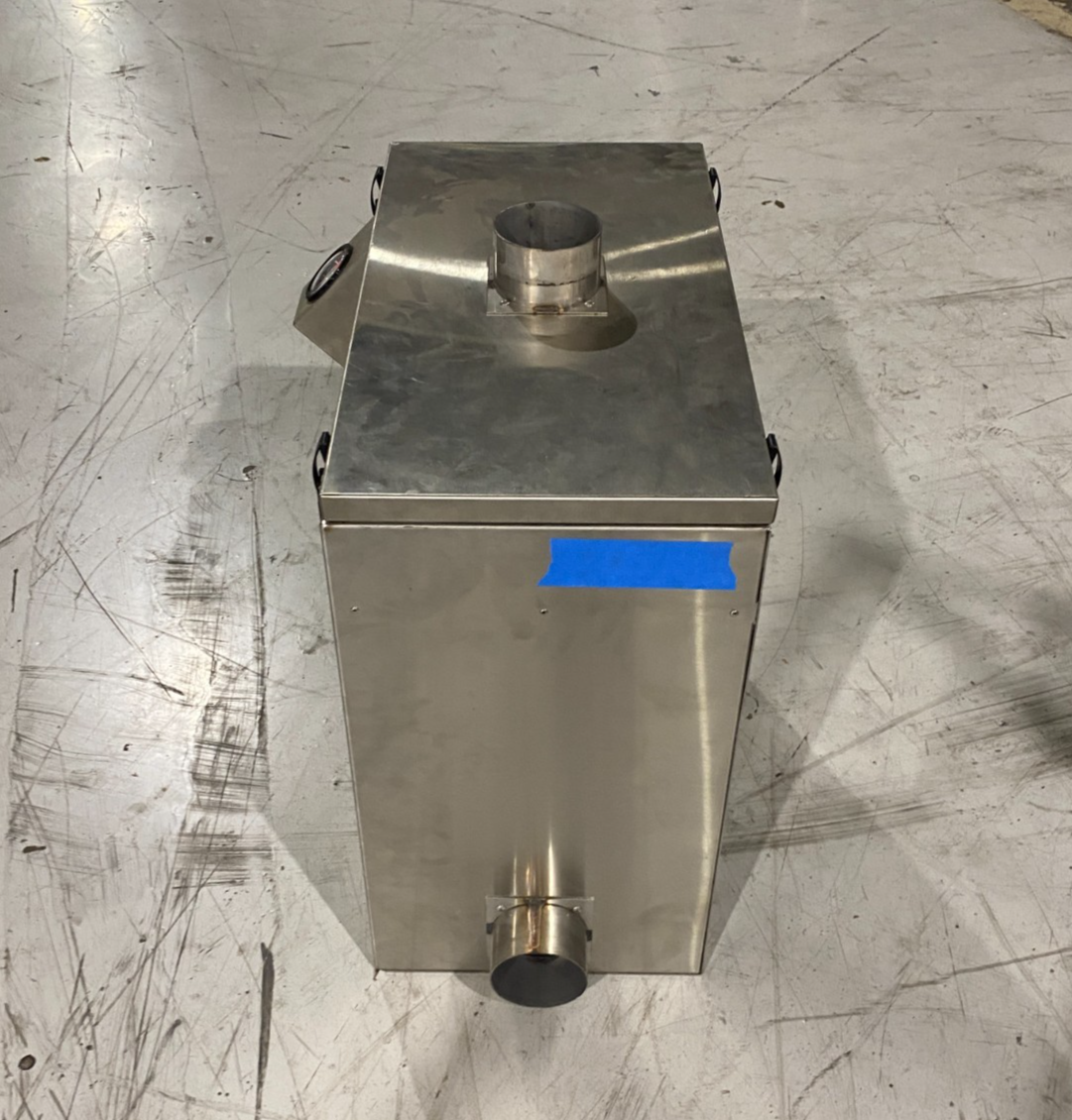 Fumex FB1 High-Capacity Pre-Filter Unit, Stainless Steel, NO CASTER WHEELS - Maverick Industrial Sales