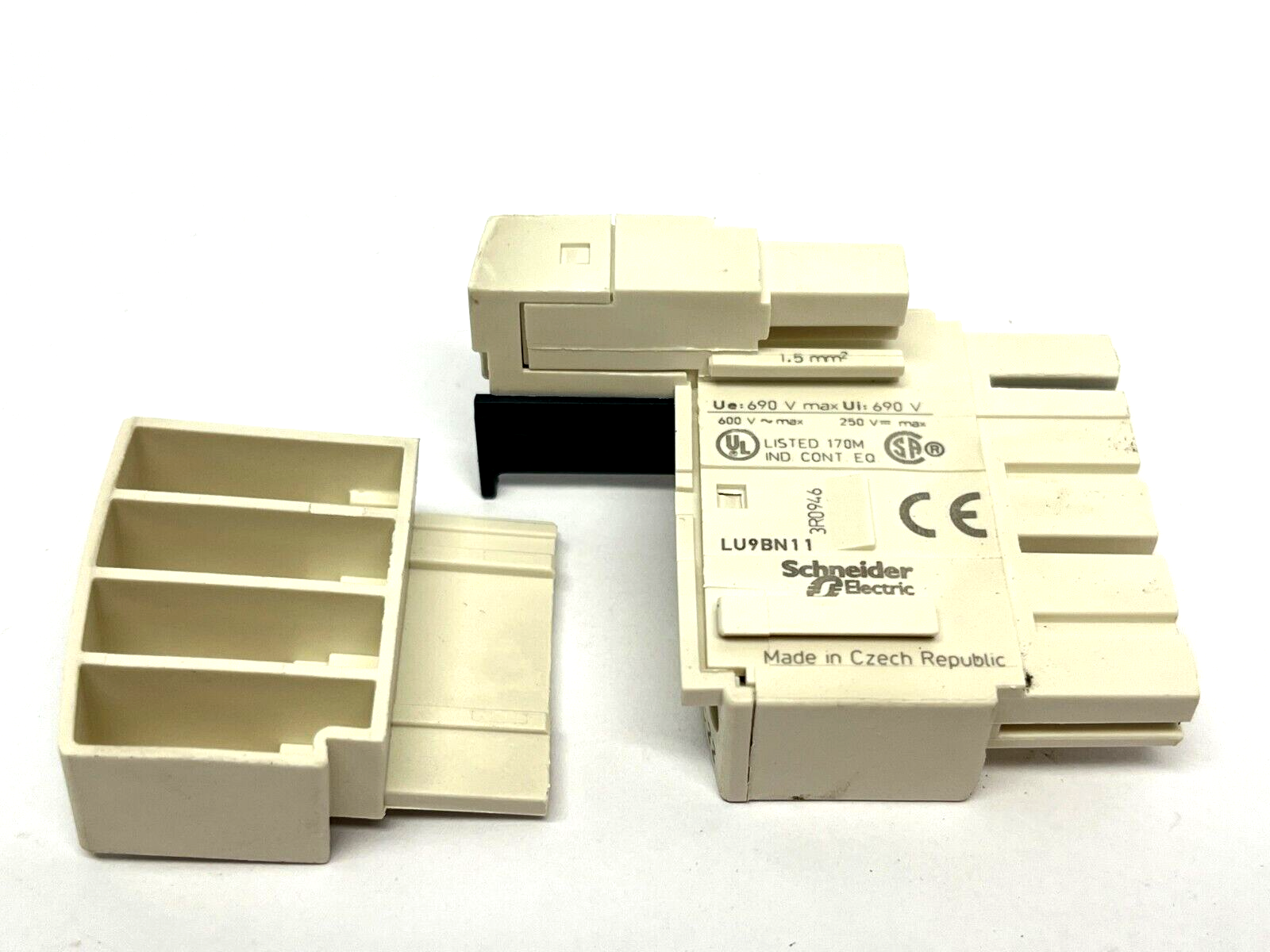 Schneider Electric LUB12 Power Base w/ LUCA05FU Motor Controller LU9BN11 Block - Used - Maverick Industrial Sales