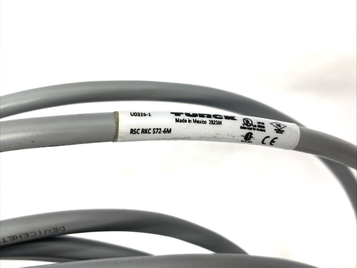 Turck RSC RKC 572-6M Bus Connection Cable (DeviceNet, CANopen) U0326-1 - Maverick Industrial Sales