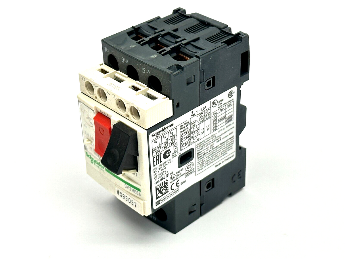 Schneider Electric GV2ME06 Motor Circuit Breaker 1-1.6A 3P - Maverick Industrial Sales