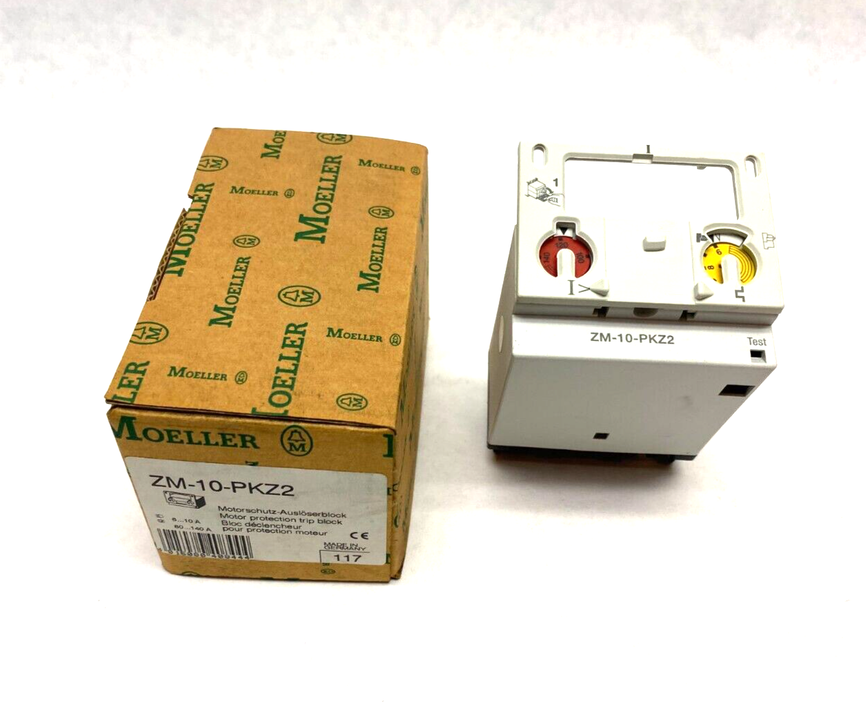 Moeller ZM-10-PKZ2 Adjustable Motor Protection Trip Block 6-10A, 80-140A - Maverick Industrial Sales