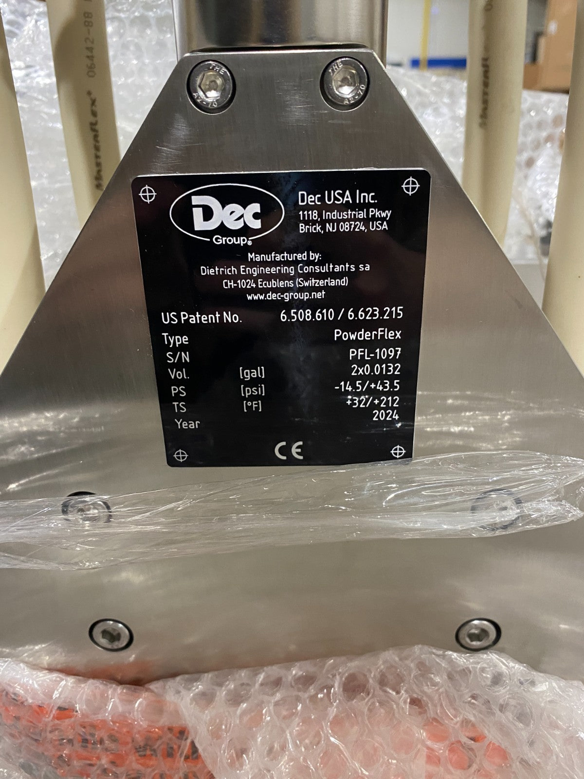 PFL 100 | DEC Group Powderflex Dosing System 2x0.0132gal, w/Safe Change Filter- New - Maverick Industrial Sales