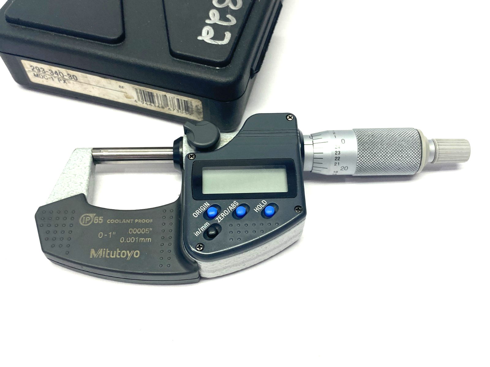 Mitutoyo 293-340-30 Digimatic Micrometer IP65 Coolant Proof MDC-1"PX - Maverick Industrial Sales