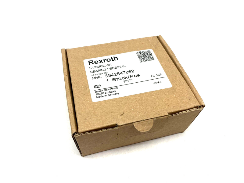 Bosch Rexroth 3842547869 Bearing Pedestal Silver Set Grey Caps - Maverick Industrial Sales