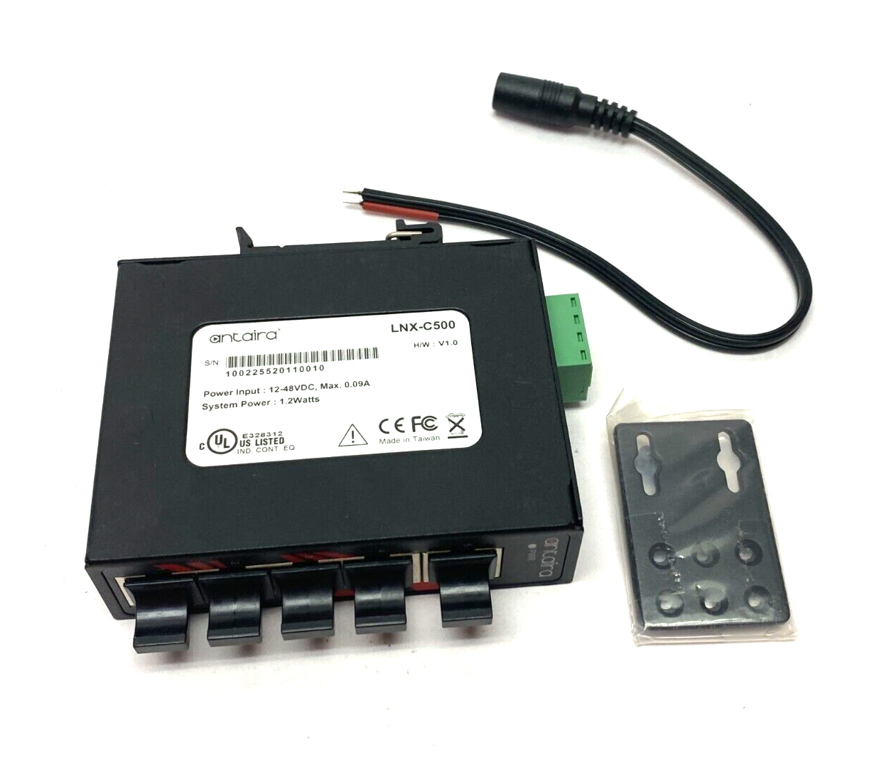 Antaira LNX-C500 Compact 5-Port Industrial Unmanaged Ethernet Switch - Maverick Industrial Sales