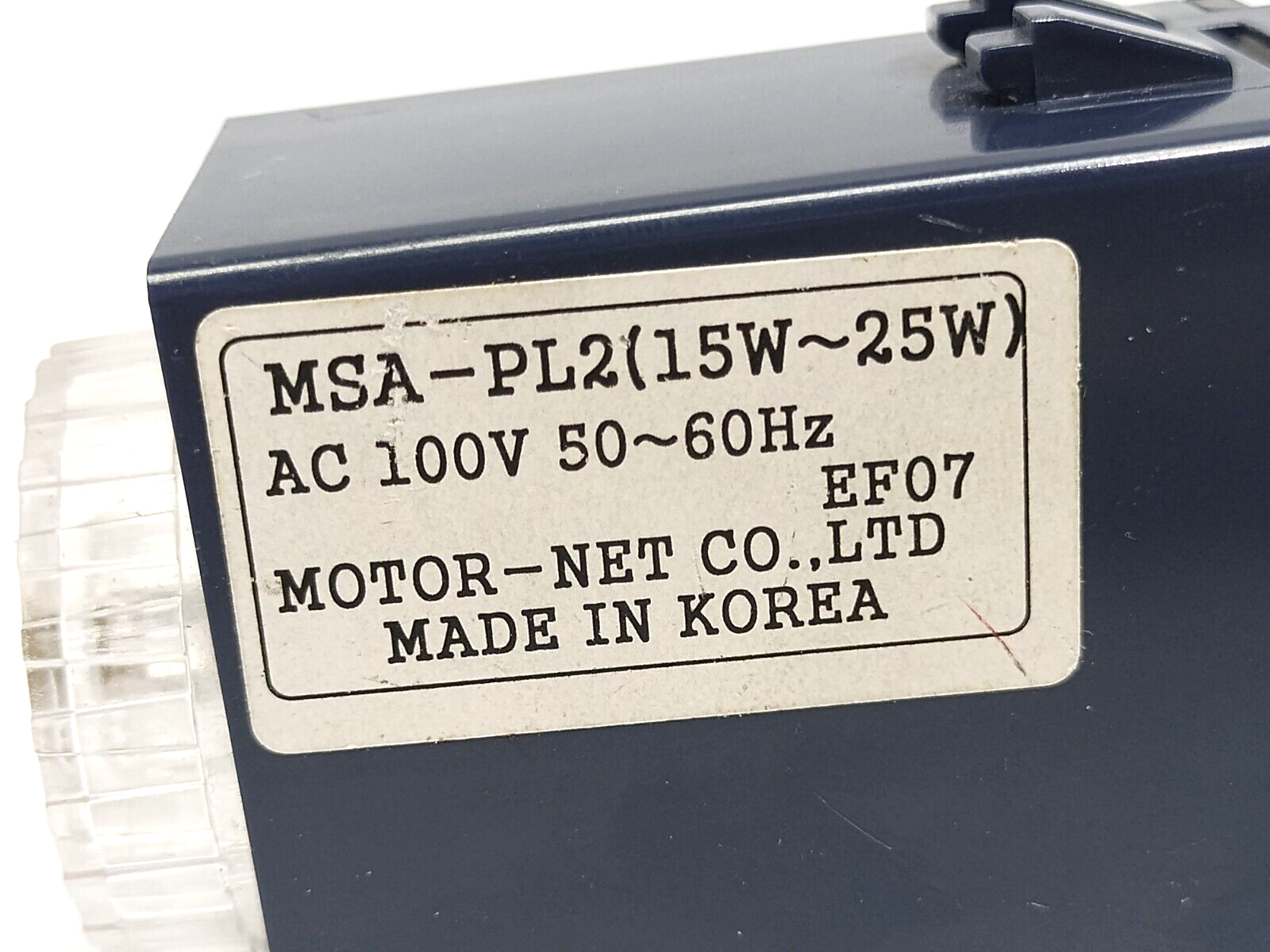 MNI MSA-PL2 8-Pin Plug In Speed Controller 15W-25W, AC 100V 0.20-1.17A - Maverick Industrial Sales