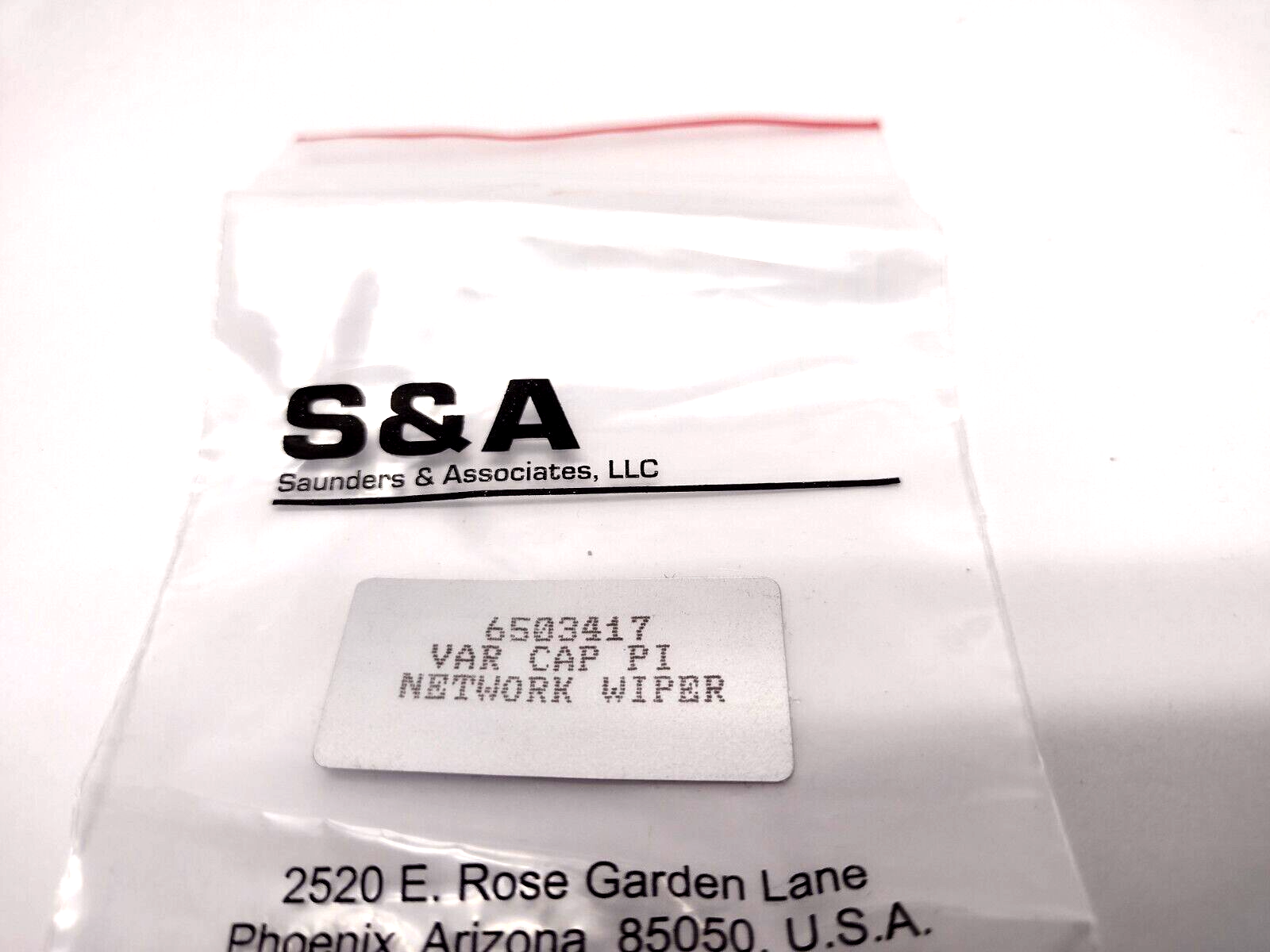 Saunders and Associates 6503417 VAR CAP PI Network Wiper Pack - Maverick Industrial Sales
