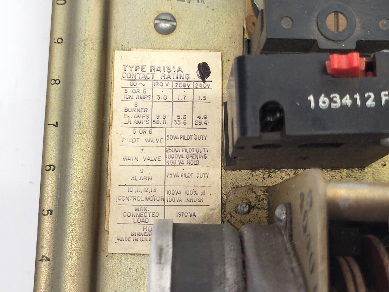 Honeywell R4181A-1038 Flame Safeguard and Control Module - Used - Maverick Industrial Sales