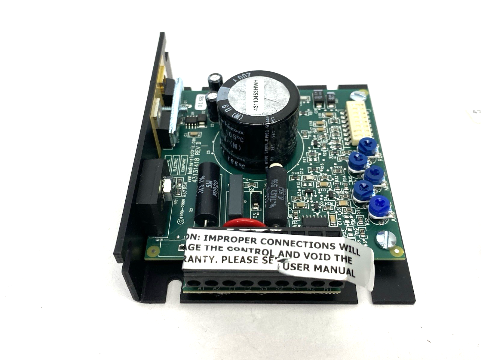Bodine Electric WPM-2109C Filtered PWM DC Basic Speed Control, Open Chassis - Maverick Industrial Sales