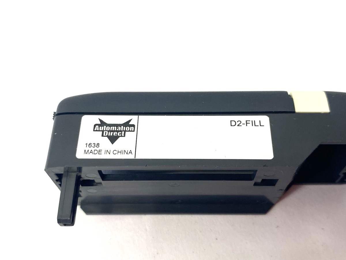D2-FILL | Automation Direct DirectLOGIC DL205 filler module with cover - New – Open box - Maverick Industrial Sales