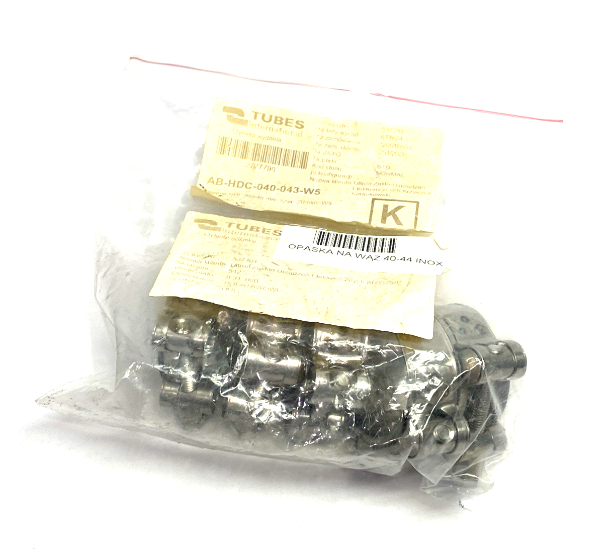 AB-HDC-040-043-W5 | Tubes International HDC Clamp 40÷43 mm, width 20mm, PKG OF 5 - New – Open box - Maverick Industrial Sales