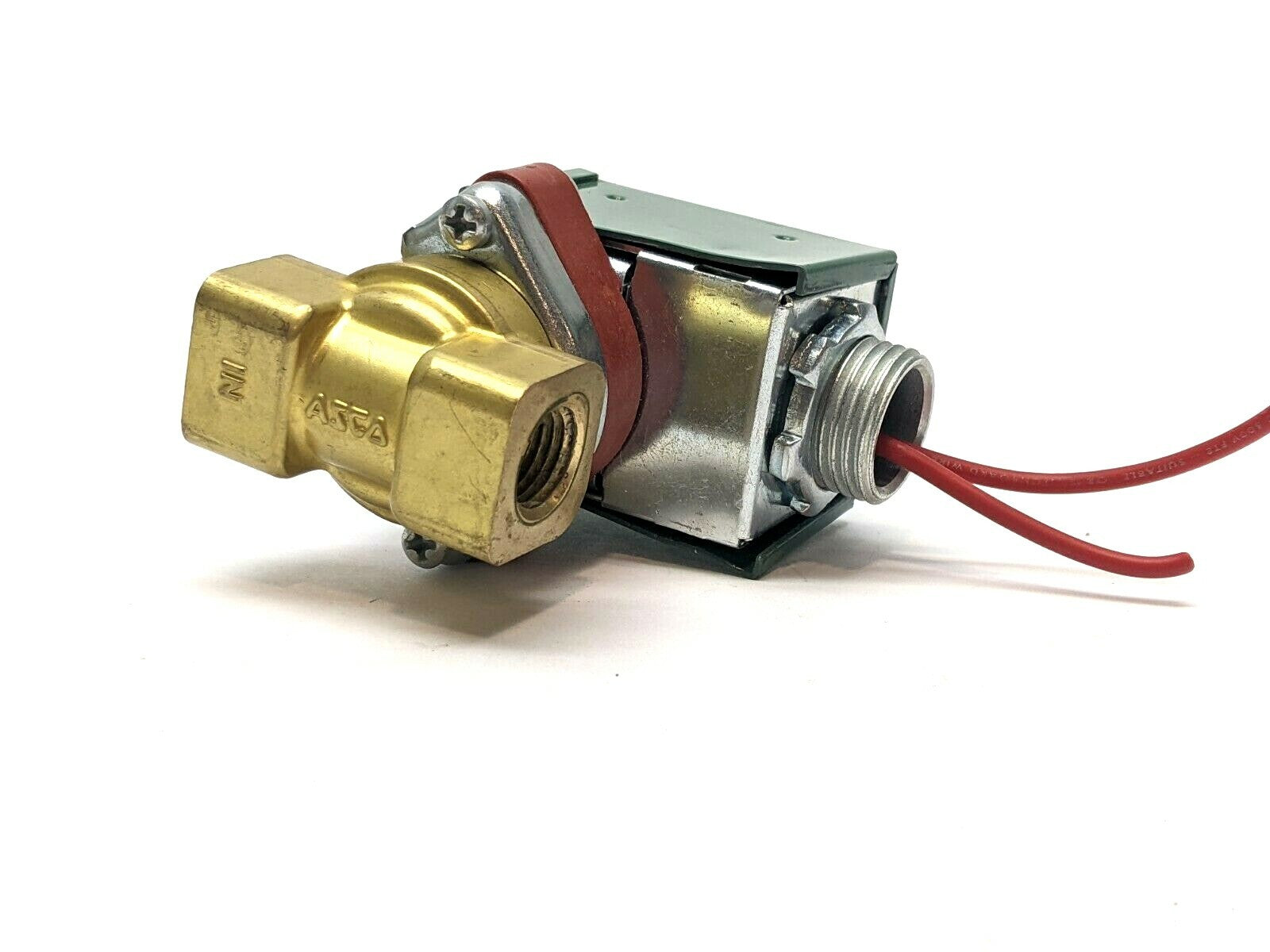 8210B020 | ASCO Brass Solenoid Valve Normally Closed 1/4" NPT - Used - Maverick Industrial Sales