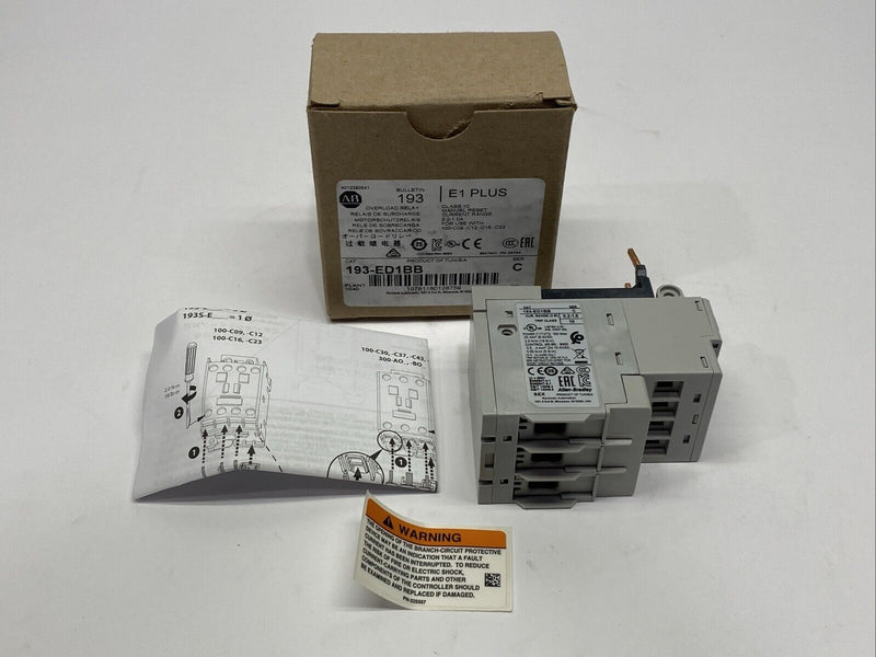 Allen Bradley 193-ED1BB Ser. C Overload Relay Class 10 DAMAGED - Maverick Industrial Sales