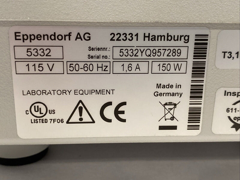 Eppendorf Mastercycler Personal 5332 Thermal Cycler BLANK SCREEN - Maverick Industrial Sales