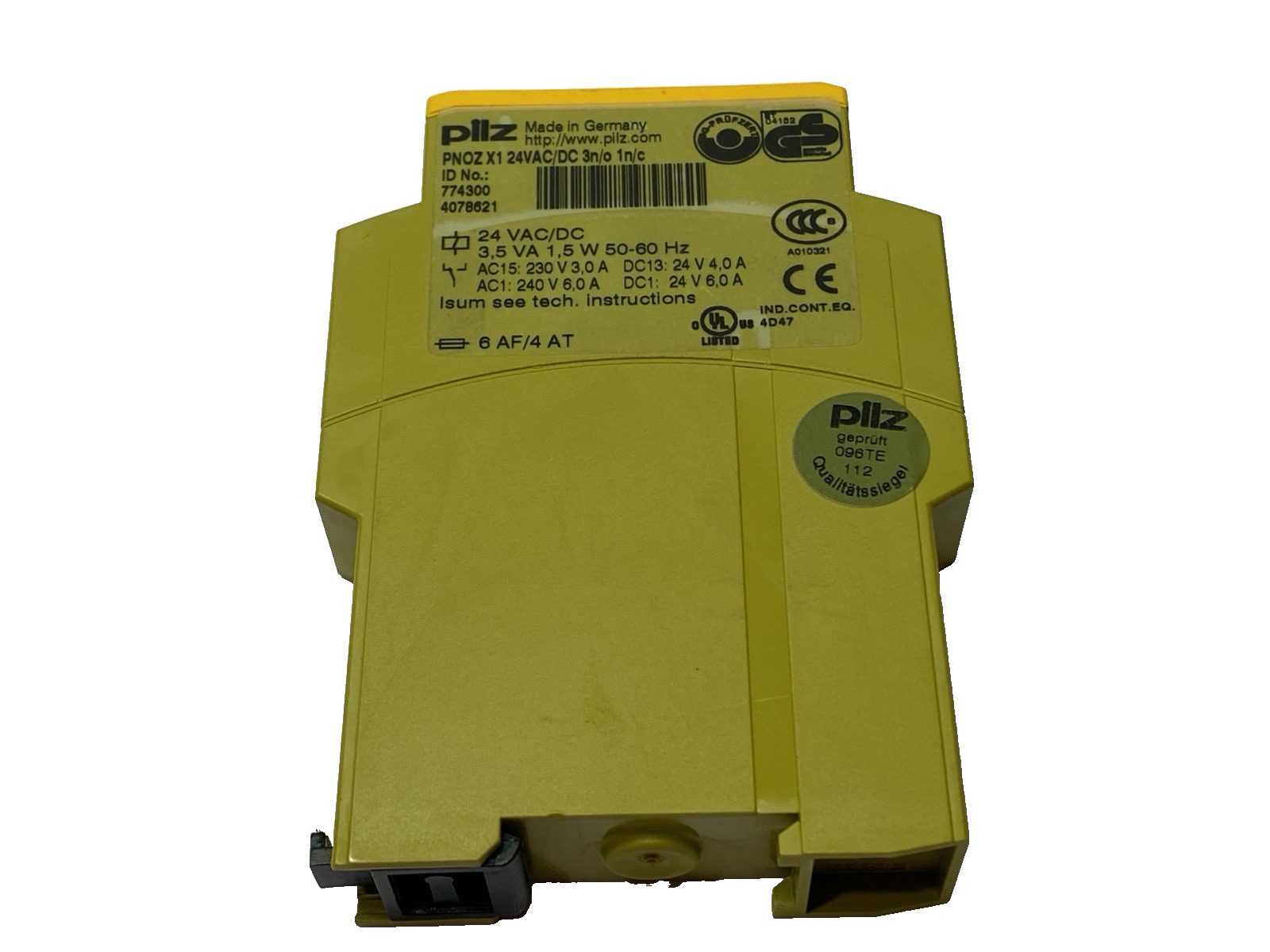 Pilz PNOZ X1 24VAC/DC 3n/o 1n/c Safety Relay 774300 1-Channel - Maverick Industrial Sales