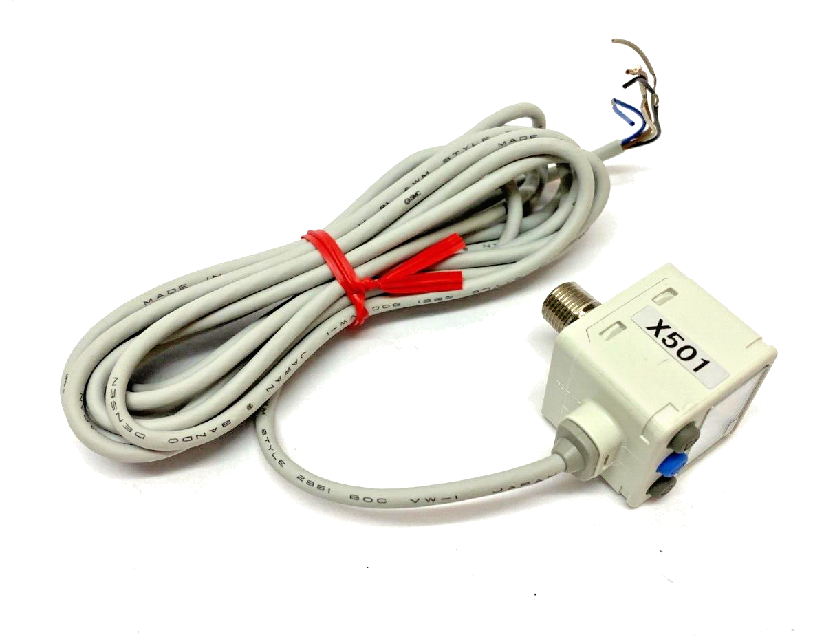 SMC ZSE40A-N01-T-P-X501 Digital Vacuum Pressure Switch 12~24VDC 0~14.69psi - Maverick Industrial Sales
